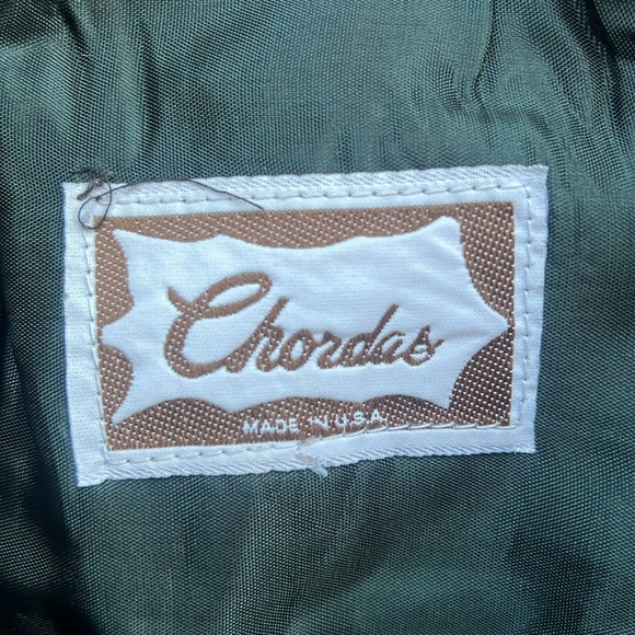 Vintage Chordas forest green leather pencil skirt - Picture 2 of 6